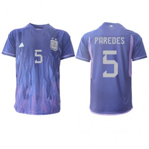 Argentina Leandro Paredes #5 Bortedrakt VM 2022 Kortermet